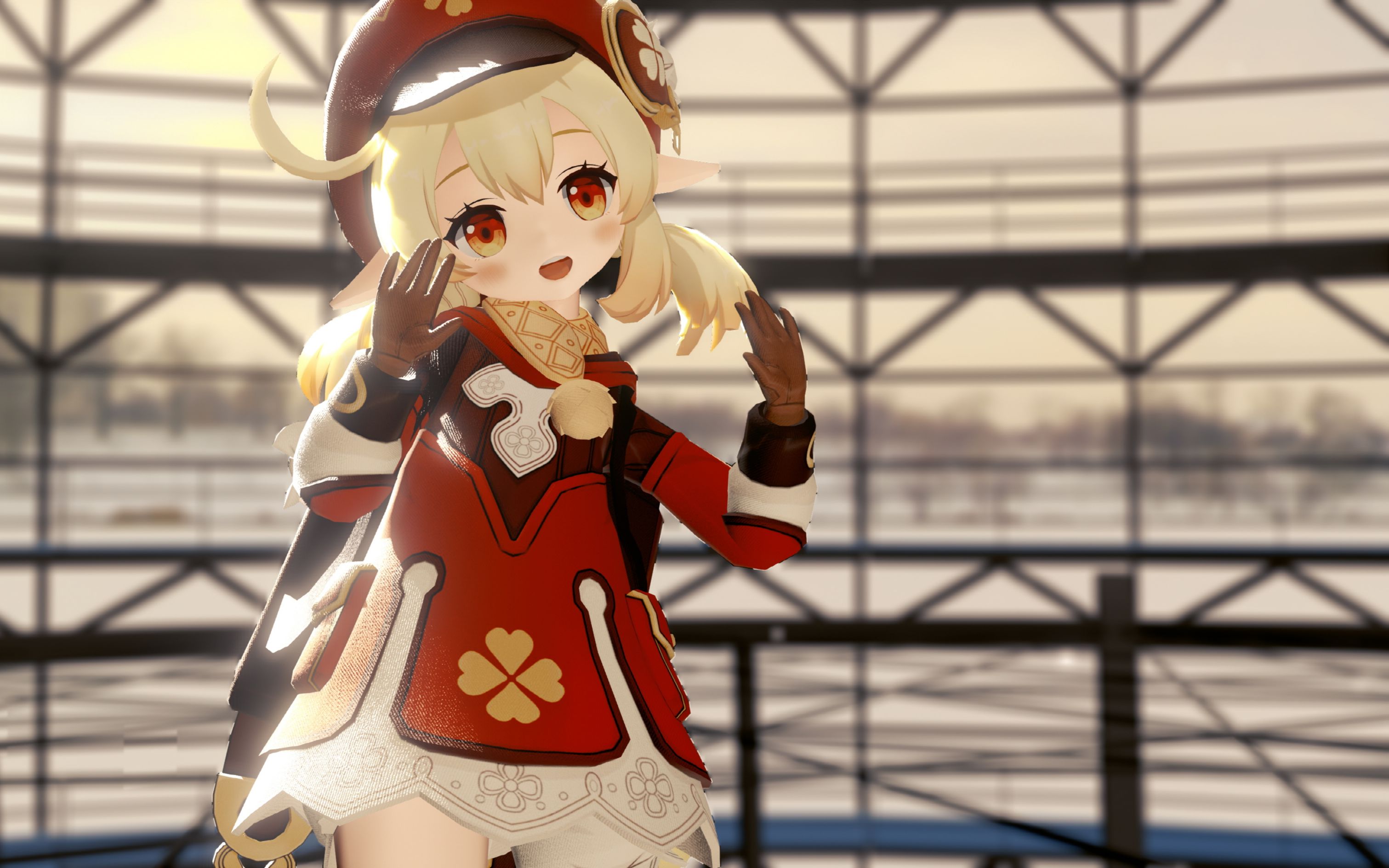 genshinimpactmmdklee可莉handinhand4k60fps原神