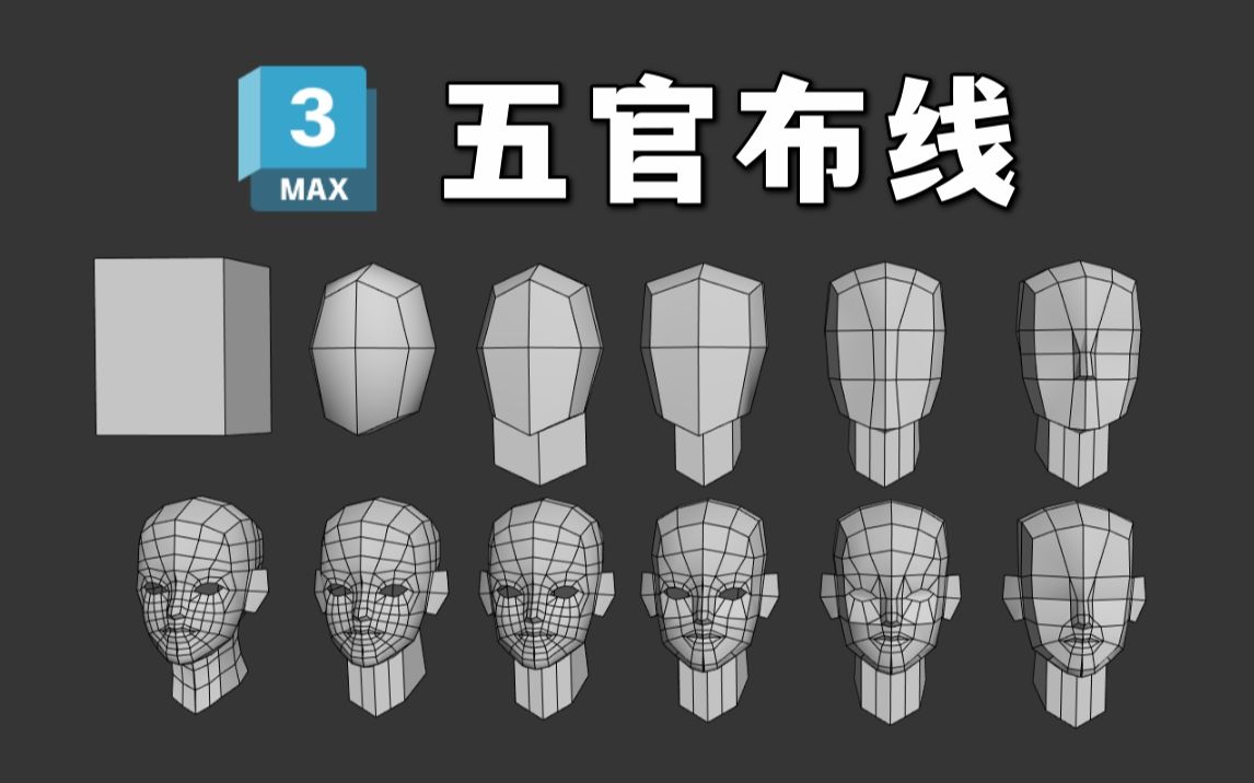 [图]3dmax建模小技巧 | 教你快速掌握人物五官布线技巧 | 知了CG课堂