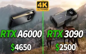 Descargar video: RTX A6000 48G vs RTX 3090 24G  显卡对比（4K分辨率测试，CPU为i9-10850K） 1080P视频