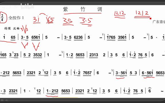 [图]29. 【简谱教学大全】11.节奏实战 四四拍节奏实战 紫竹调