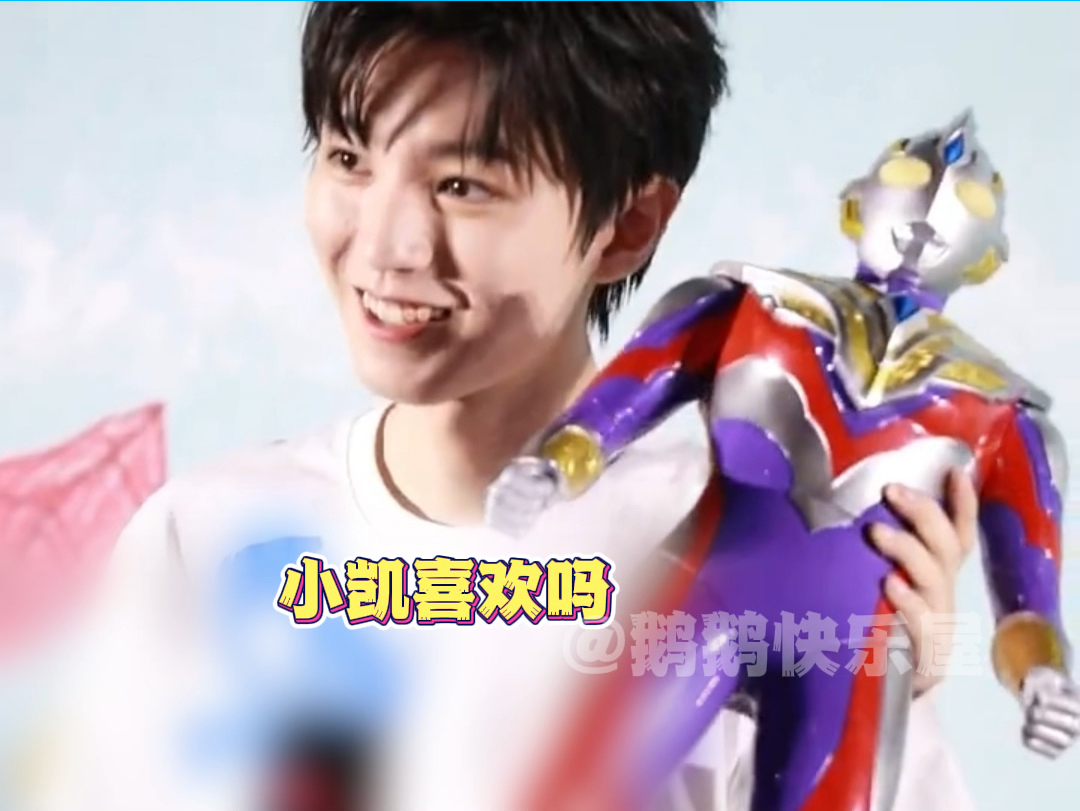 王俊凯终于拿到心心念念的奥特曼了