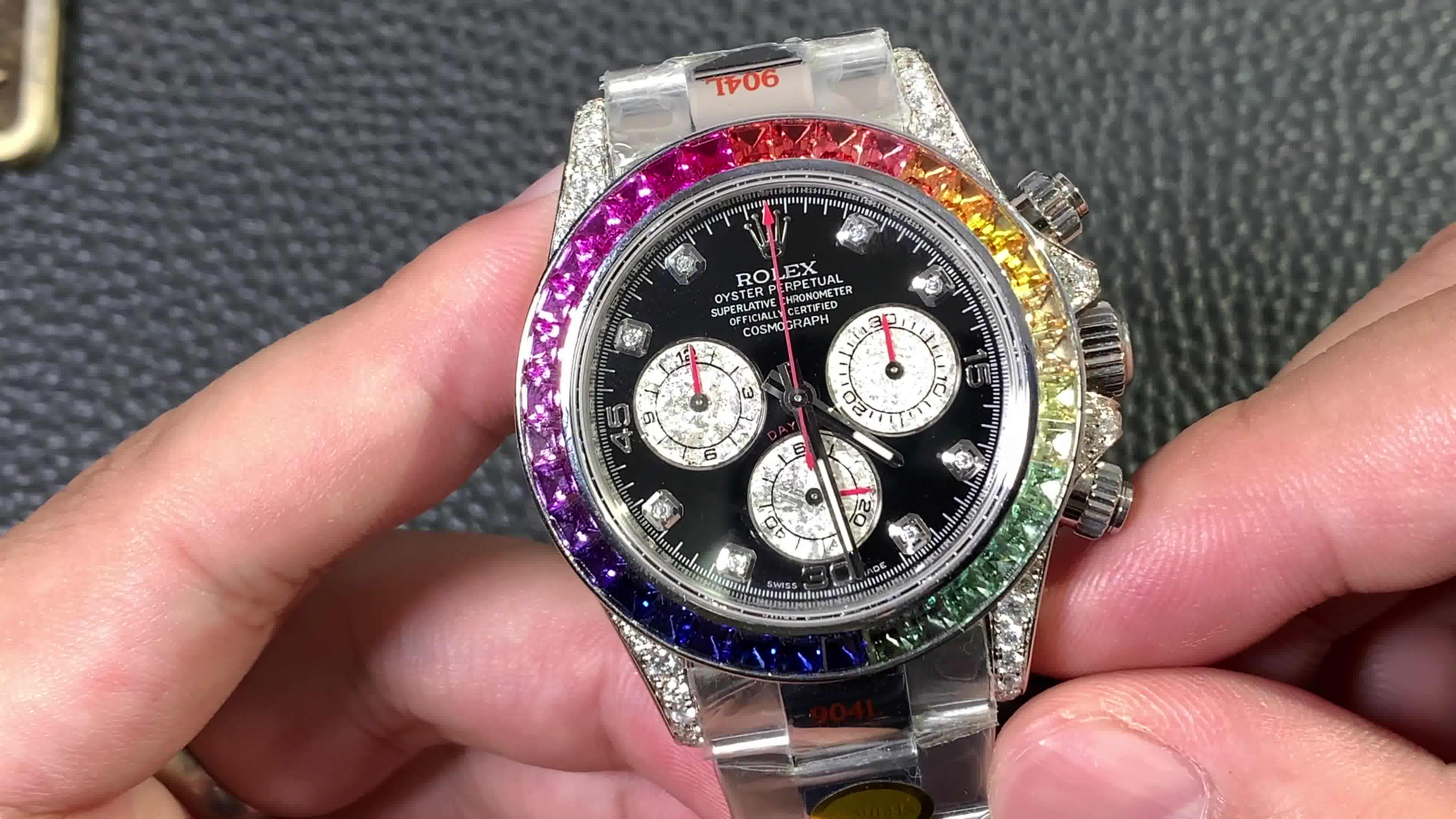 劳力士彩虹迪116599,后镶钻改装和原装有什么不同_哔哩哔哩 (゜-゜)つ