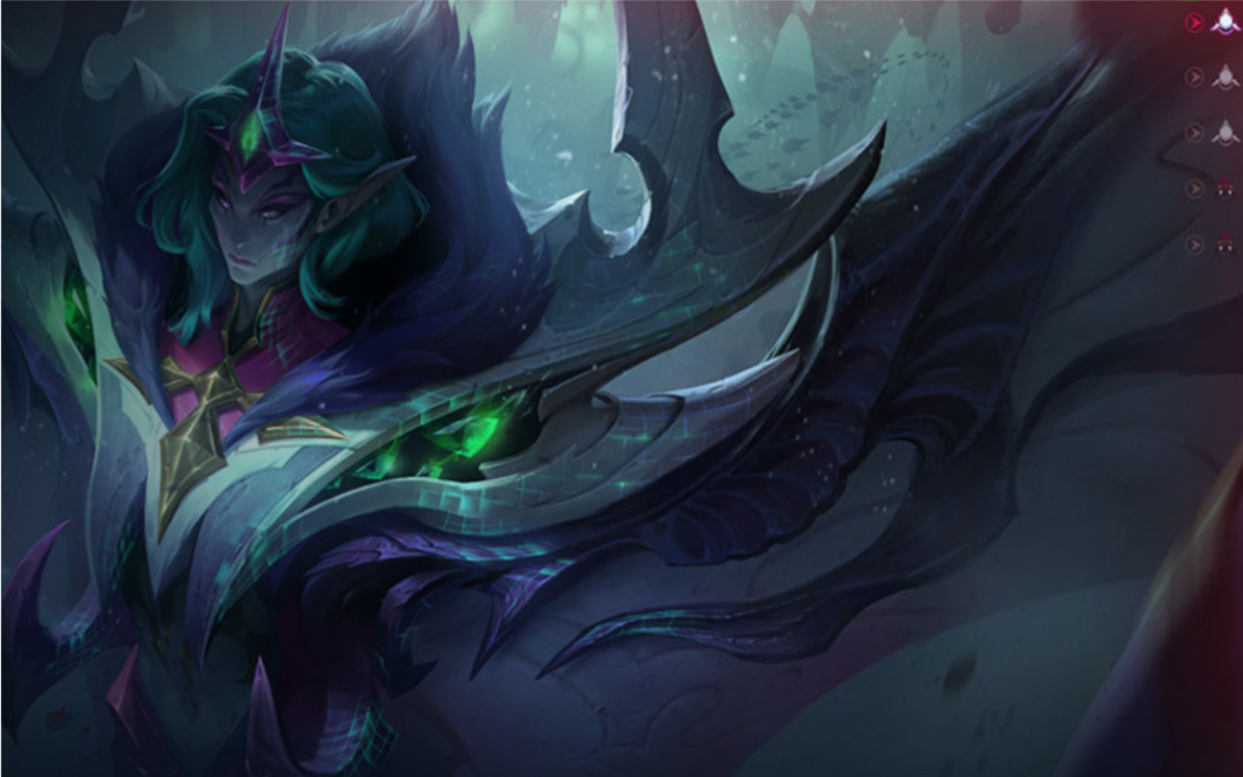 《英雄联盟》新英雄(虚空女皇)的技能特效展示!
