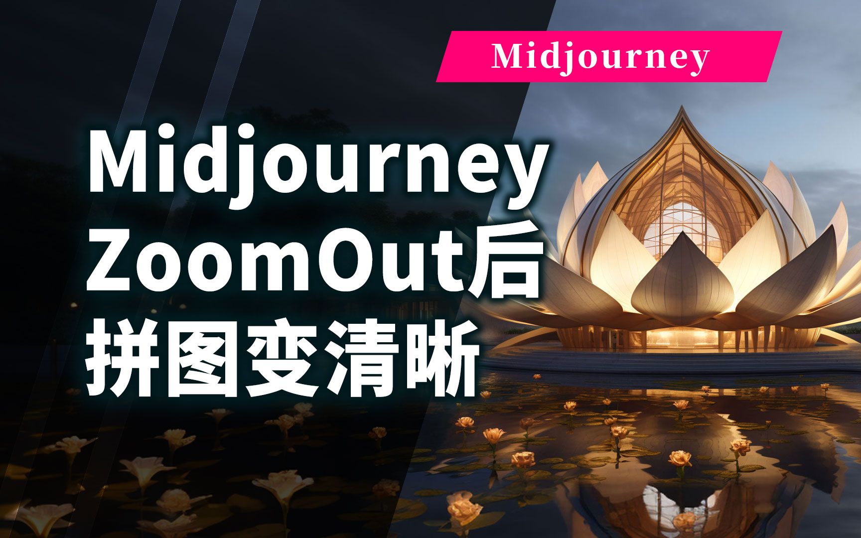 经验分享:Midjourney用ZoomOut后,图片模糊怎么处理?PS三层叠加,好用!哔哩哔哩bilibili