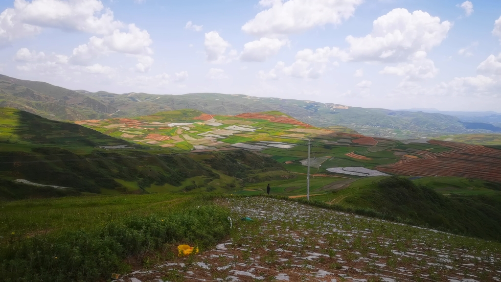 摩旅中国,甘肃省岷县申都乡,青藏高原,黄土高原过度地带