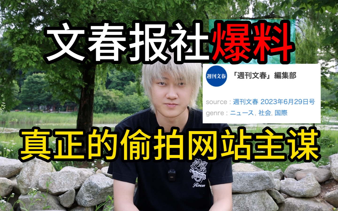 日本文春报社实锤偷拍网站的'真正主谋'!哔哩哔哩bilibili