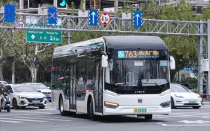 Tải video: [上海公交][新车上线]巴士二公司763路SWB6109EV18G（自编号：S0U）运行实录