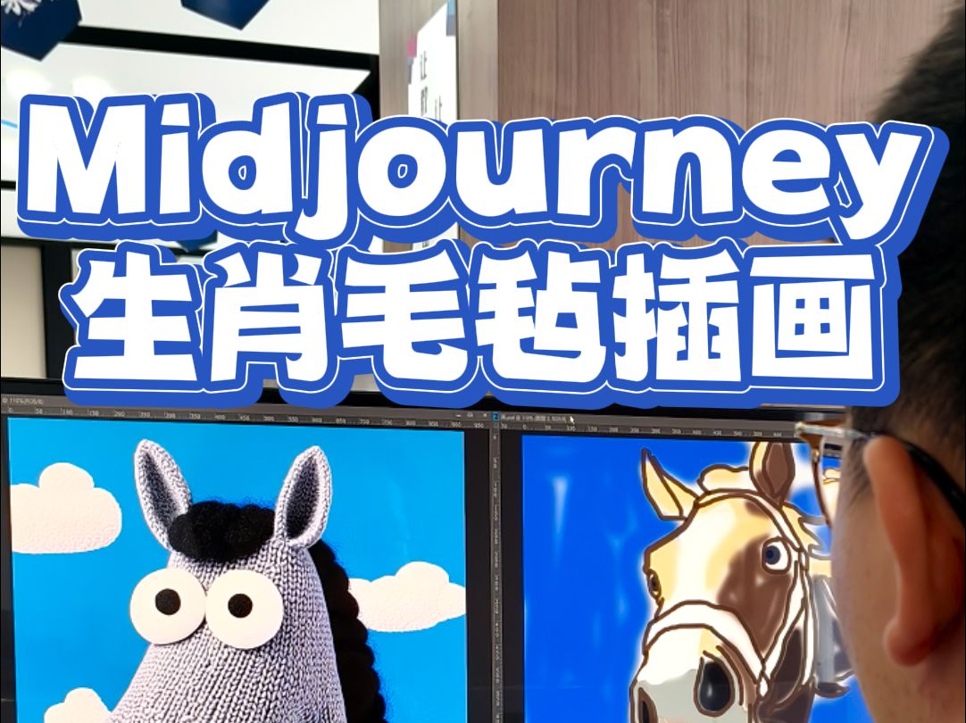 Midjourney生肖毛毡插画哔哩哔哩bilibili