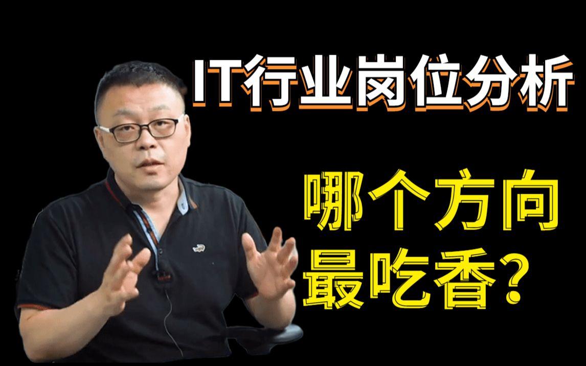 IT行业方向如何选择?入行做程序员,哪个岗位更吃香?哔哩哔哩bilibili