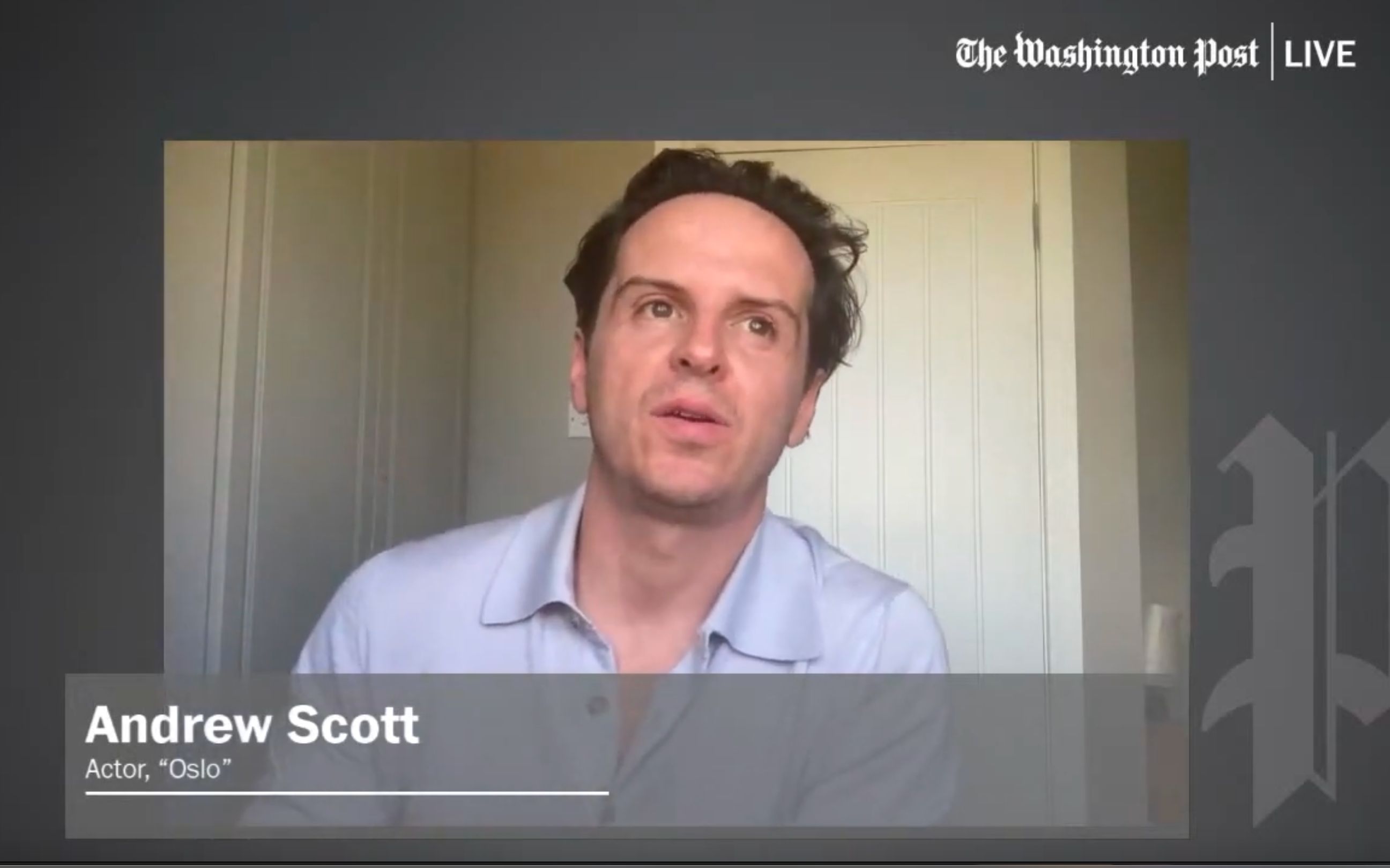 [图]Oslo | Ruth Wilson, Andrew Scott and Bartlett Sher in washington post live