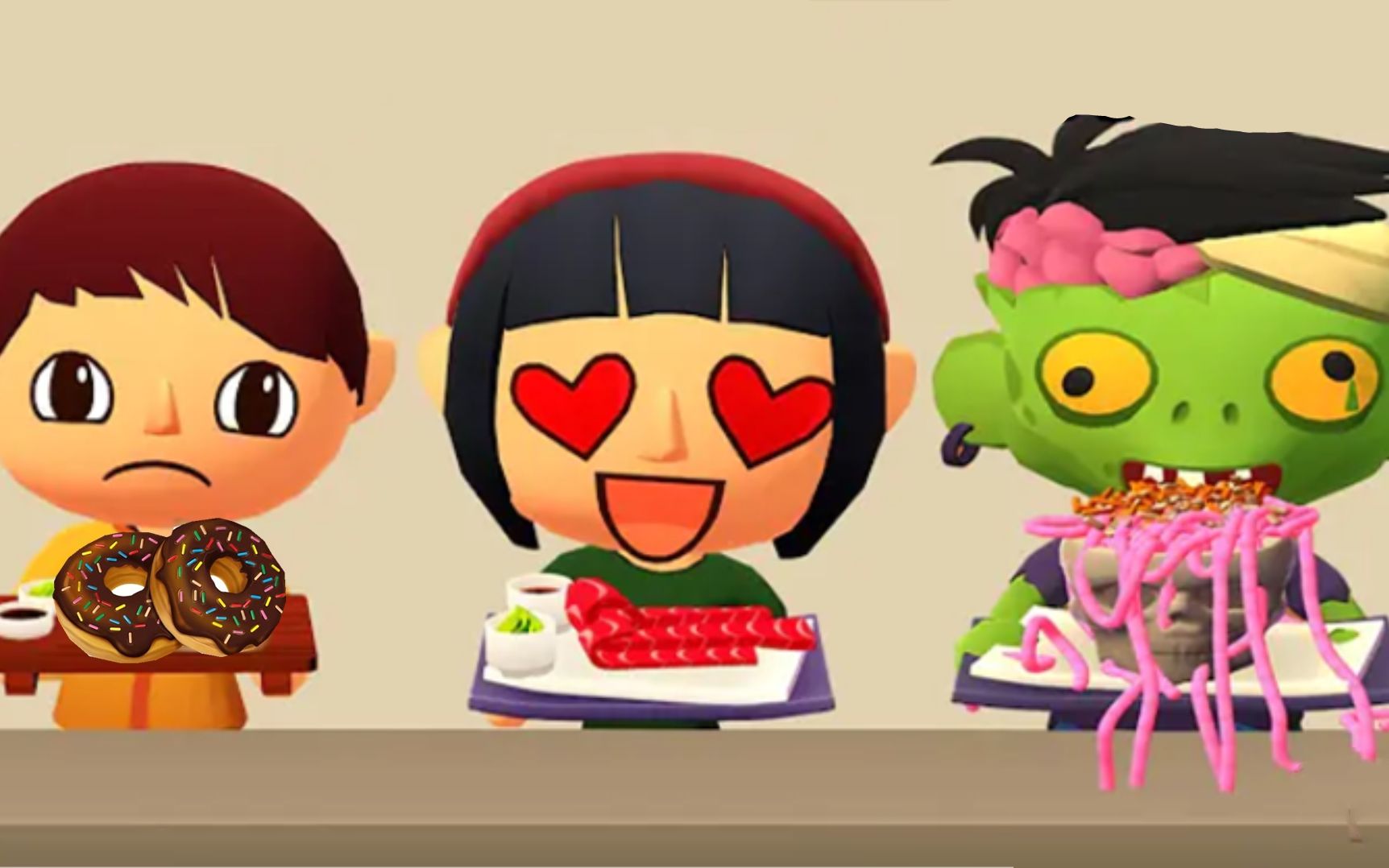 吃货冲冲冲:塔米大厨做美食,顾客吃了后两眼冒爱心!