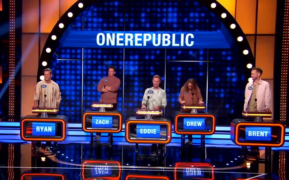 [图]【中字】OneRepublic参加《Celebrity Family Feud》