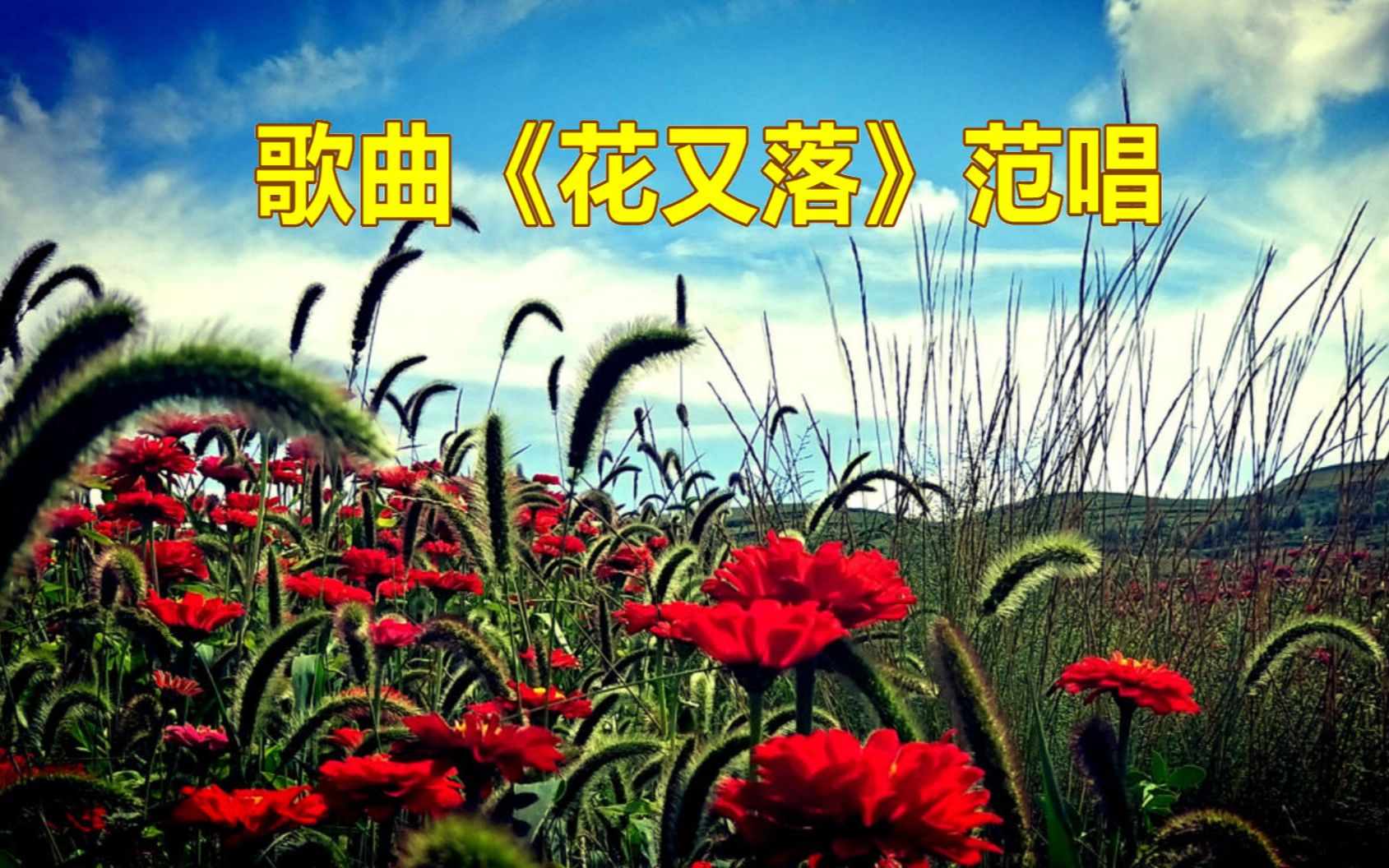 歌曲《花又落》范唱,岁月淘尽浪花千万朵!