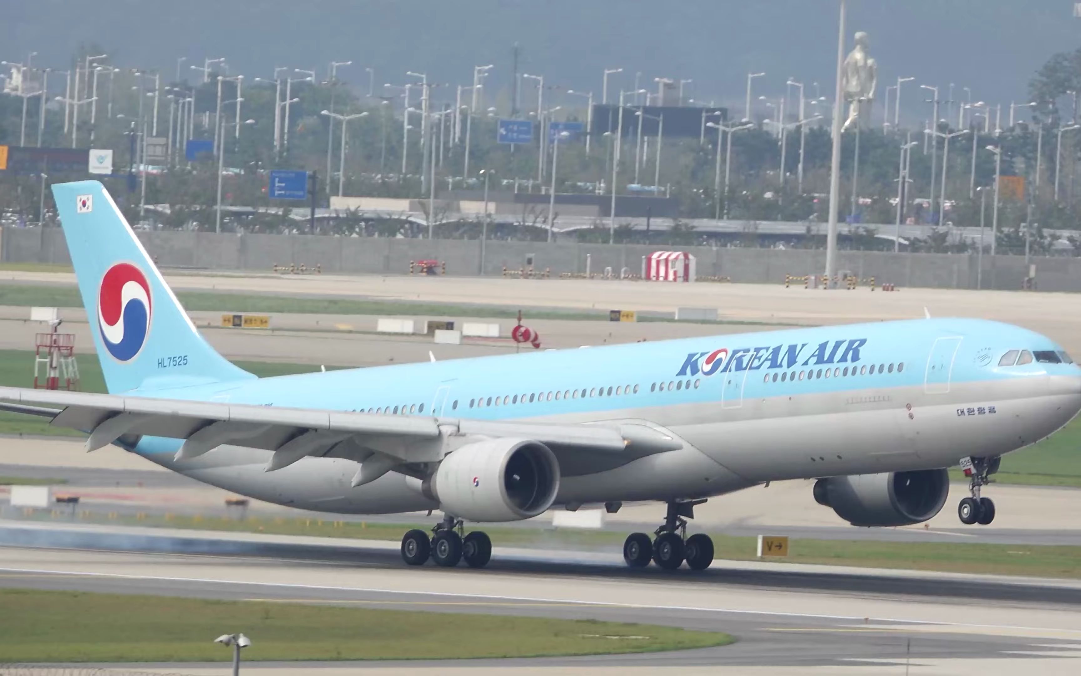 韩航a330-322 hl7525|4k_哔哩哔哩_bilibili