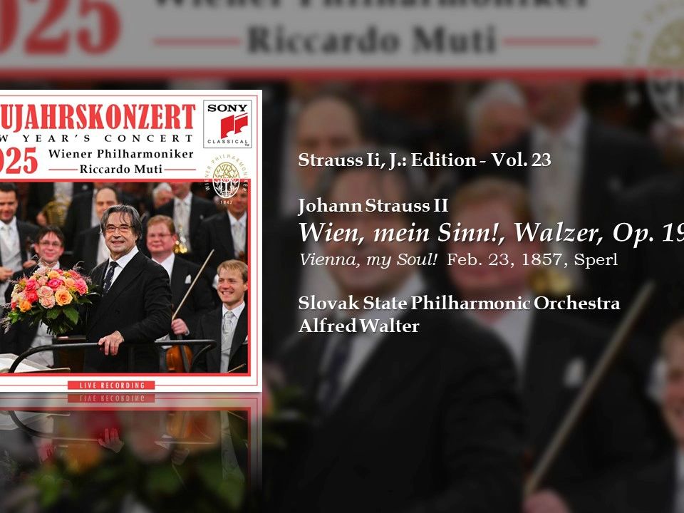 [图]Wien, mein Sinn!, 维也纳, 我的心灵!, Walzer, Op. 192 - Johann Strauss II