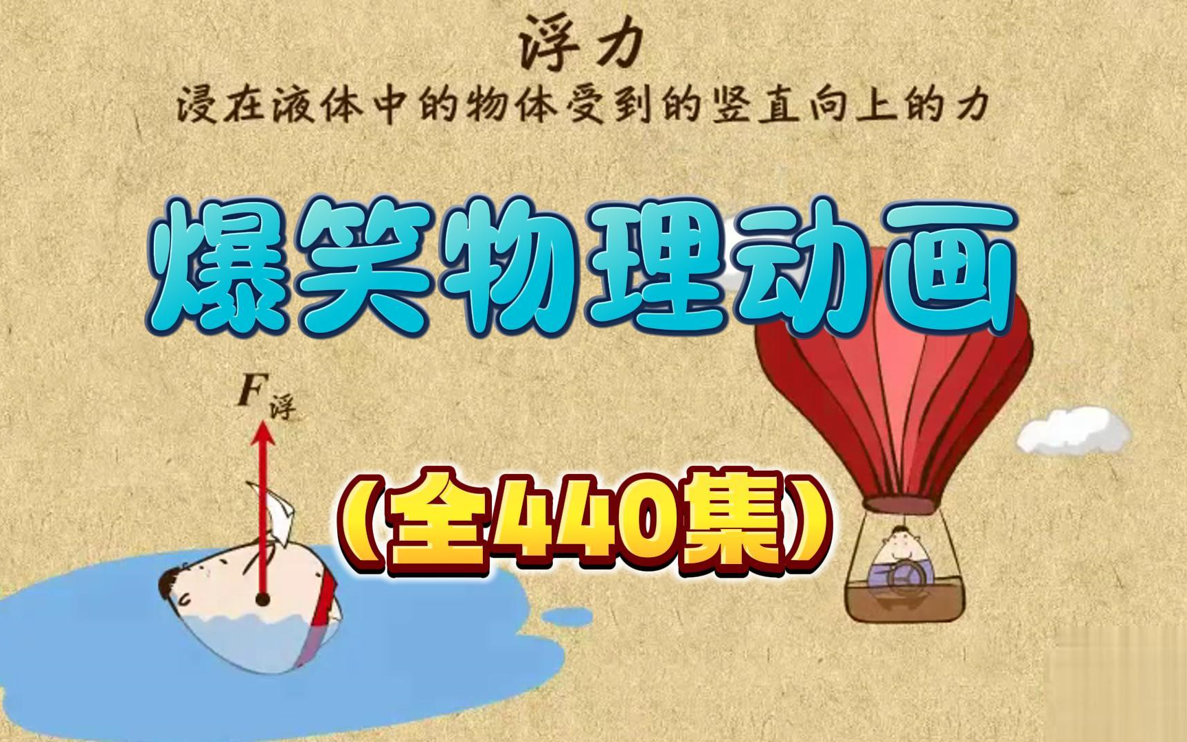 【440节视频讲解】动画课堂初中物理 32个主题 初中物理知识全包含