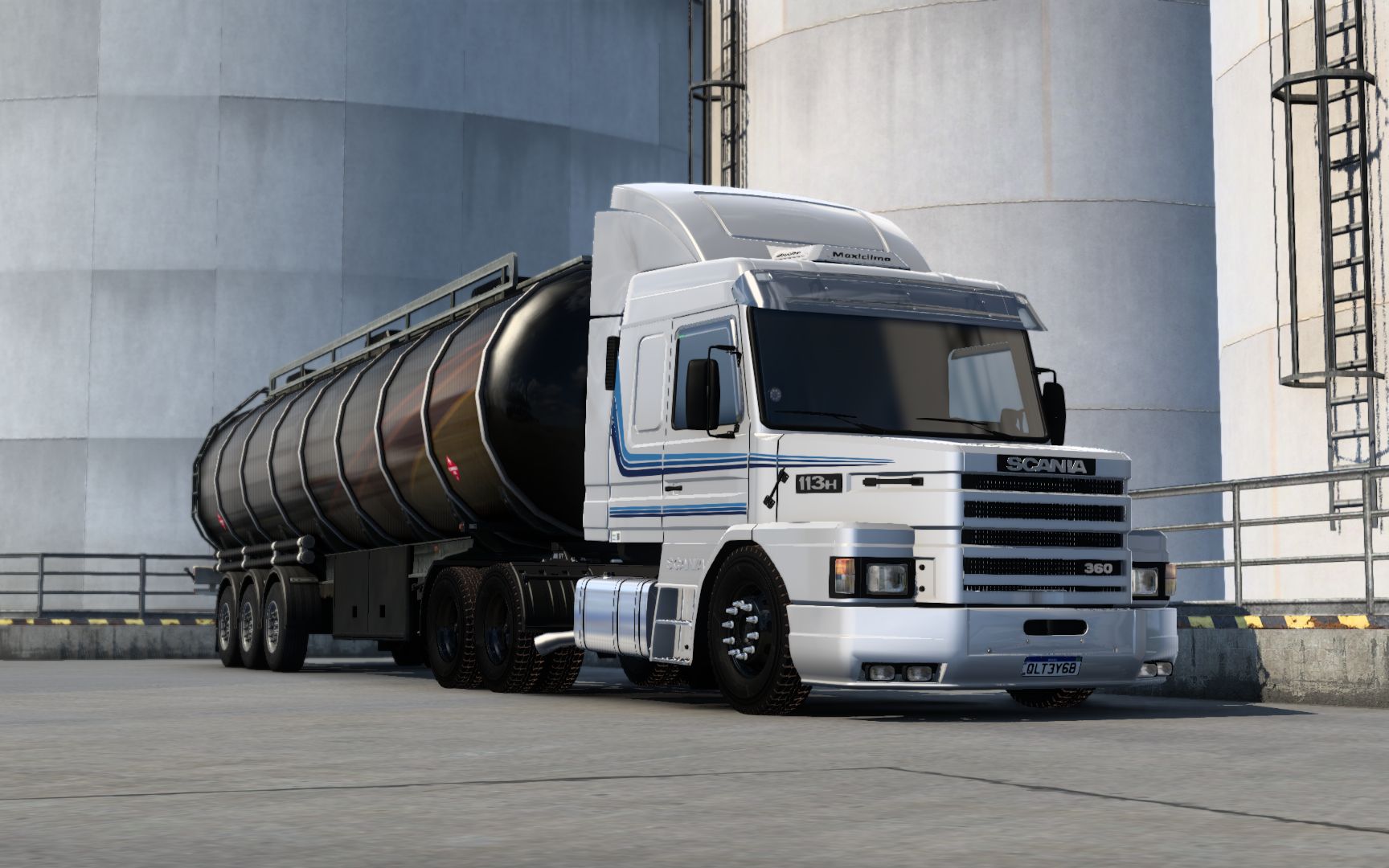 【欧洲卡车模拟2】驾驶斯堪尼亚113h topline拉汽油从芬兰赫尔辛基到