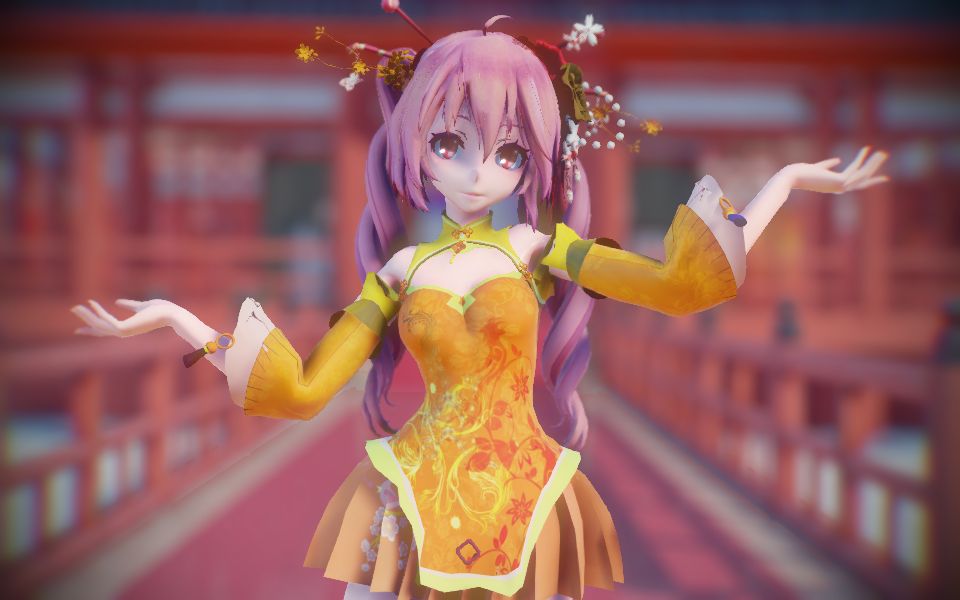 【mmd/镜头展示】中华服短旗袍重音99桃源恋歌[ver.moka short]