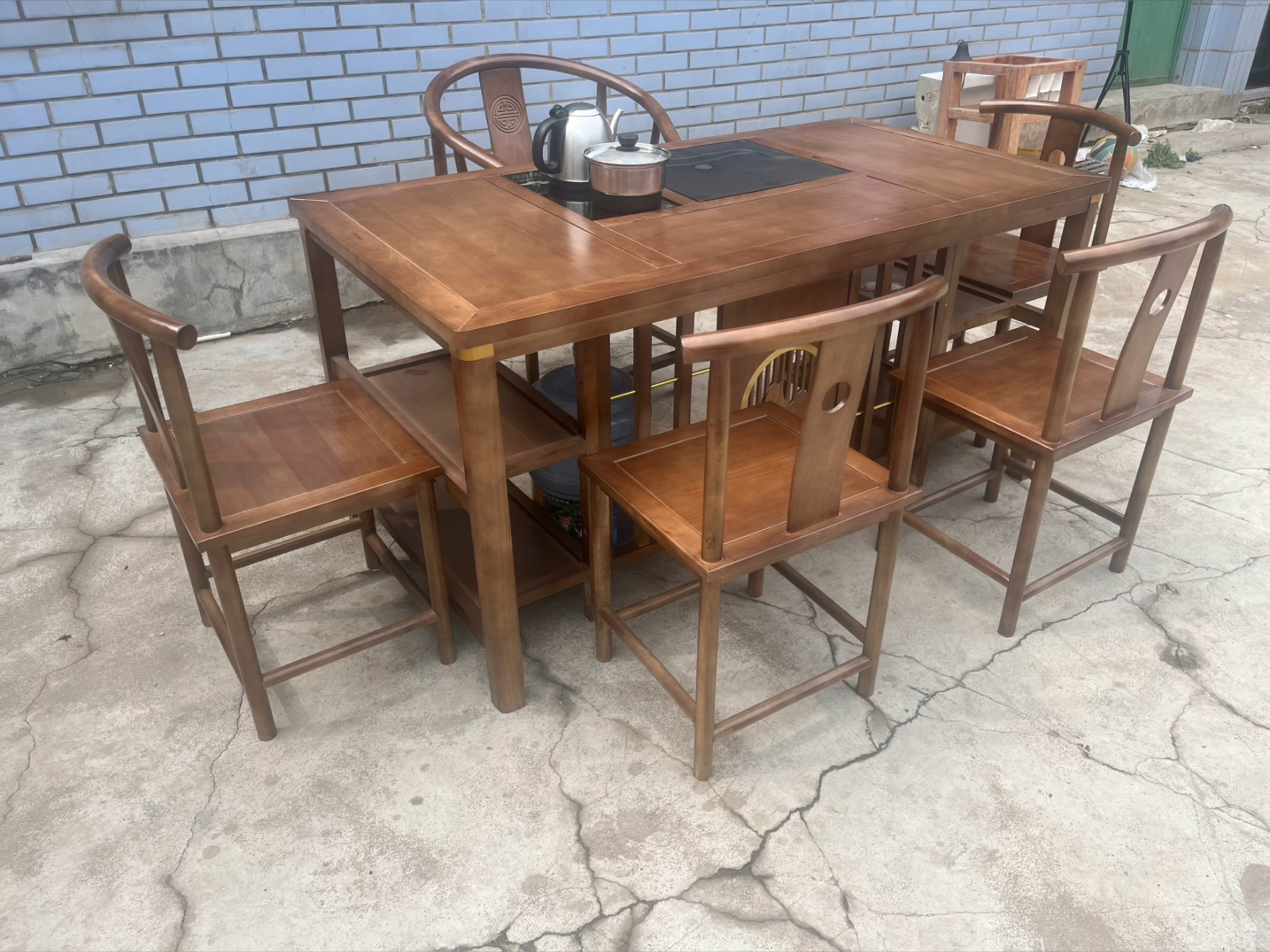 很便宜的实木茶桌