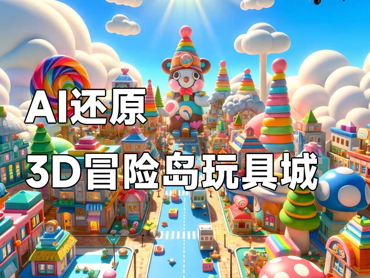 [图]AI还原3D版冒险岛玩具城