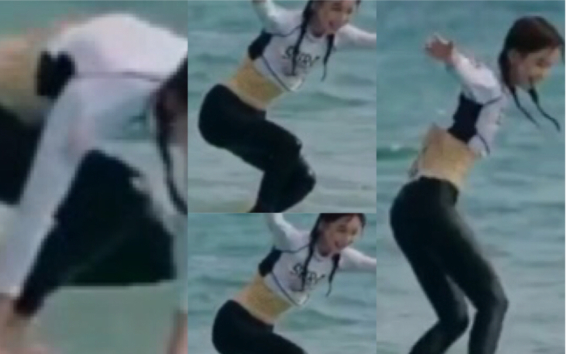 王冰冰终于勇敢地站上冲浪板恭喜她吧哈哈哈