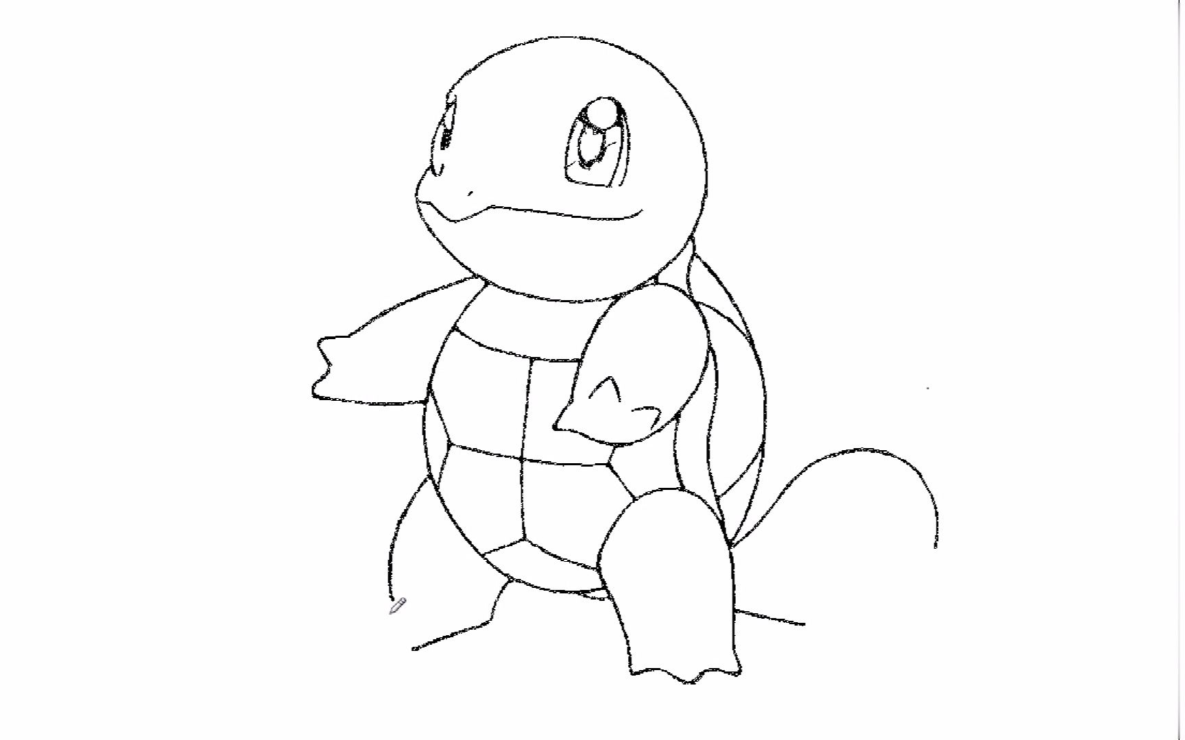 杰尼龟怎么画 简笔画图片