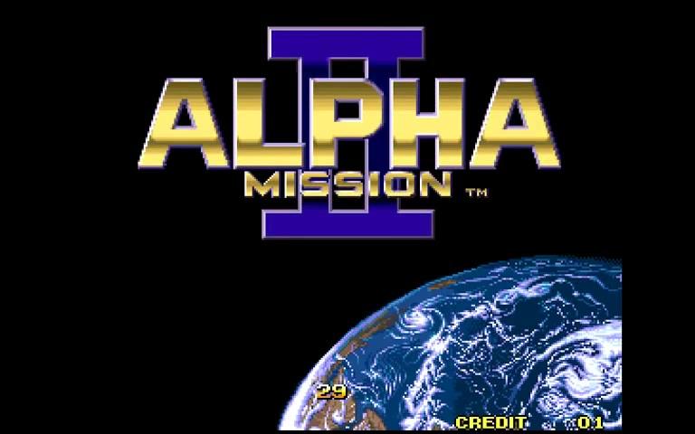 街机游戏回顾阿尔法任务2通关视频alphamissionii