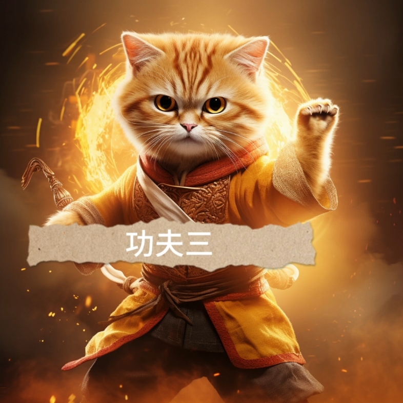 功夫小猫!