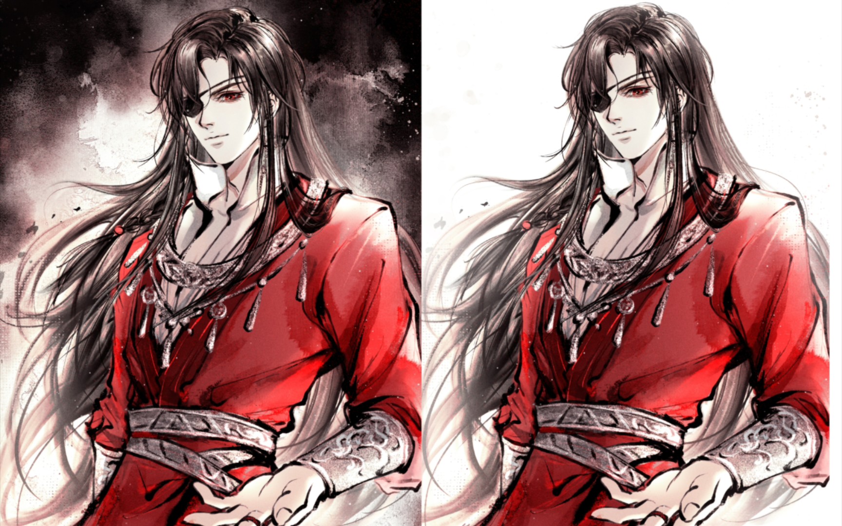 【绘画过程】花城|为你三千明灯,为你花开满城