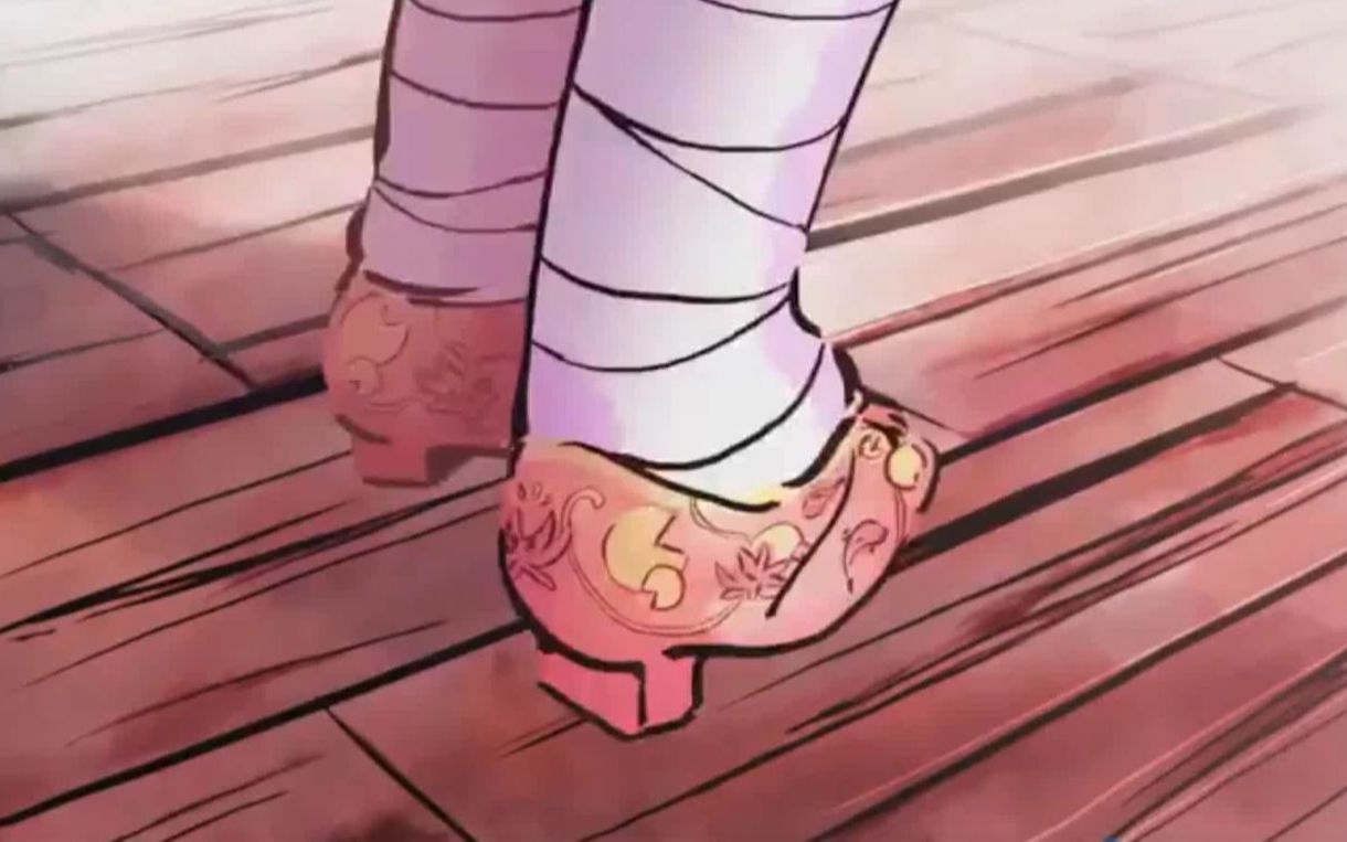 国产讽刺动画《裹脚少女》被束缚的不止是脚,更是女孩的一生_哔哩哔哩