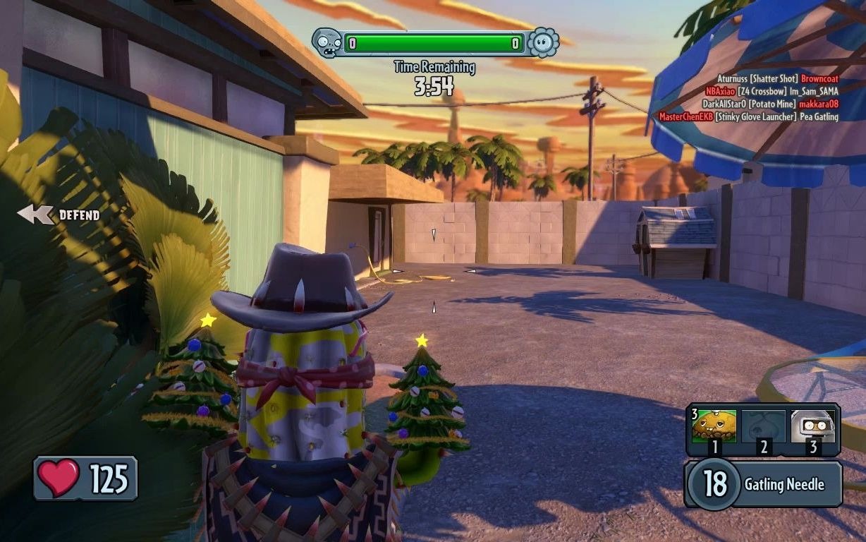 花园战争1求被土豆雷炸死的僵尸数