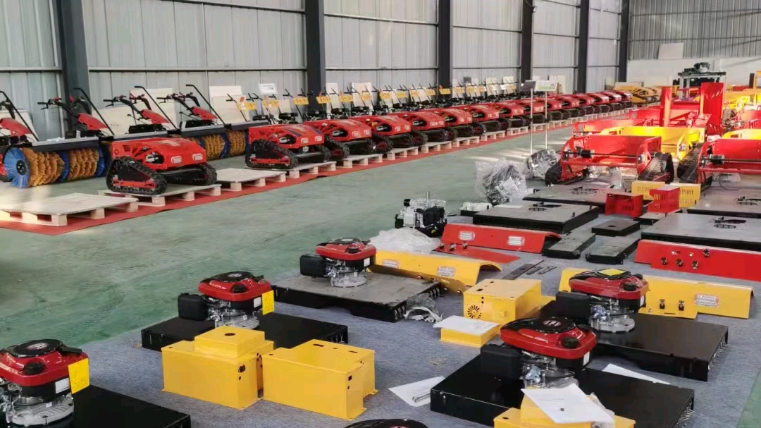 果园草坪除草机 智能遥控履带式割草机