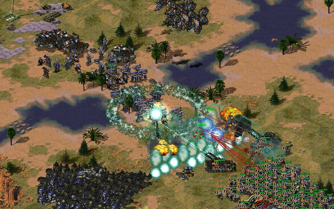 【心灵终结萌新pvp】最后堡垒vs科洛尼亚侧翼,都带有同步兵的苍鹰海和