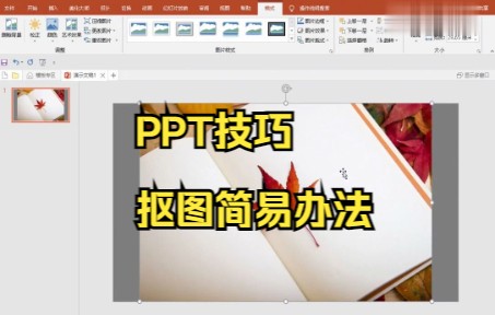 【PPT技巧】今天教你在PPT中如何抠图,这样抠图方便又简单,你做对了吗哔哩哔哩bilibili