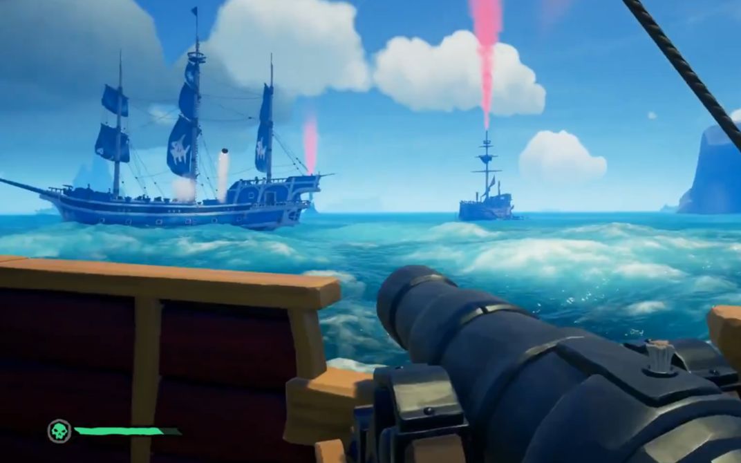 盗贼之海:五船混战,楚河先发制人,大比分碾压夺魁