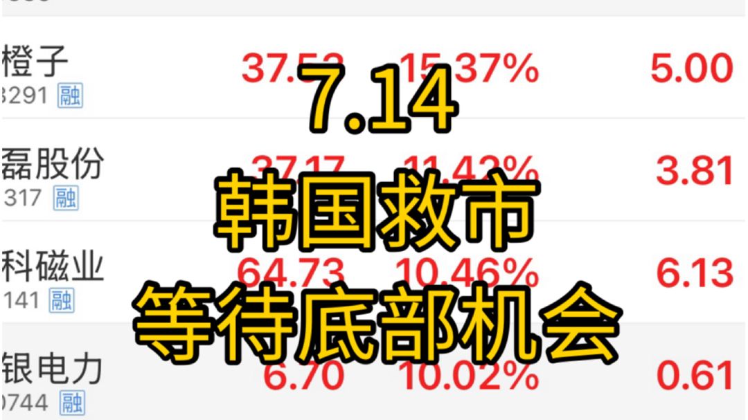突发！韩国救市？！科技剧烈反弹，又是老乡别走？当下到底还是不是底部？科技那些方向具有反弹潜力！