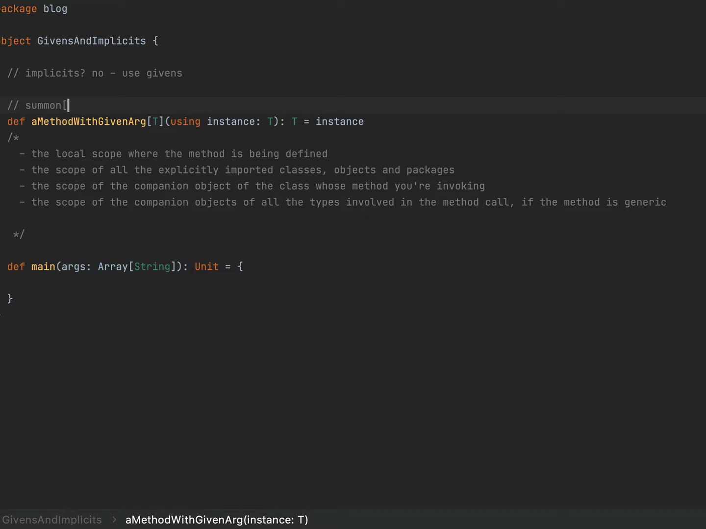 how scala 3 givens work with scala 2 implicits