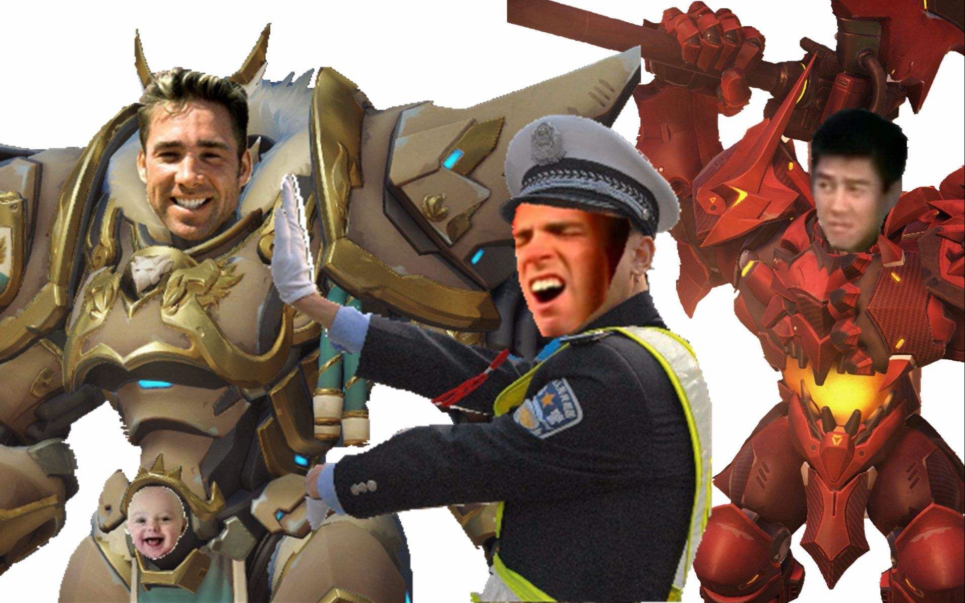 当你转角遇到一个跤♂警后大概也是这个样子《守望