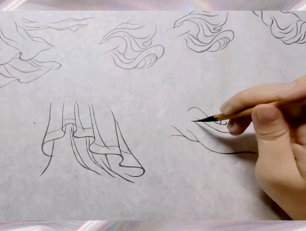 【白描】十八描法-高古游丝描