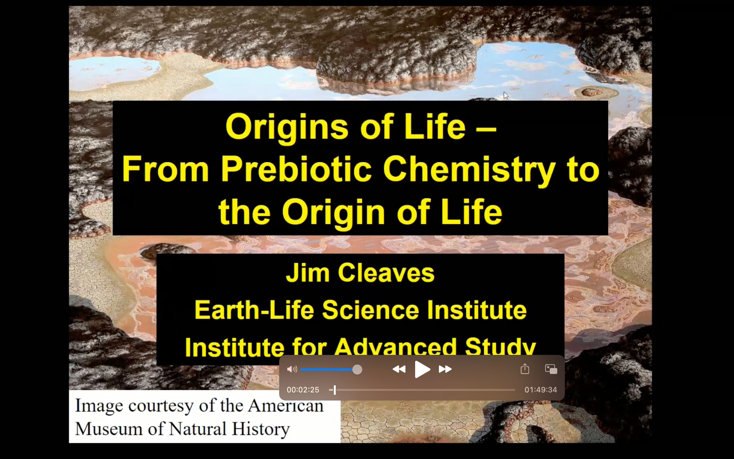 [图]行星科学暑期学校| Origins of Life - From Prebiotic Chemistry to the Origin of Life