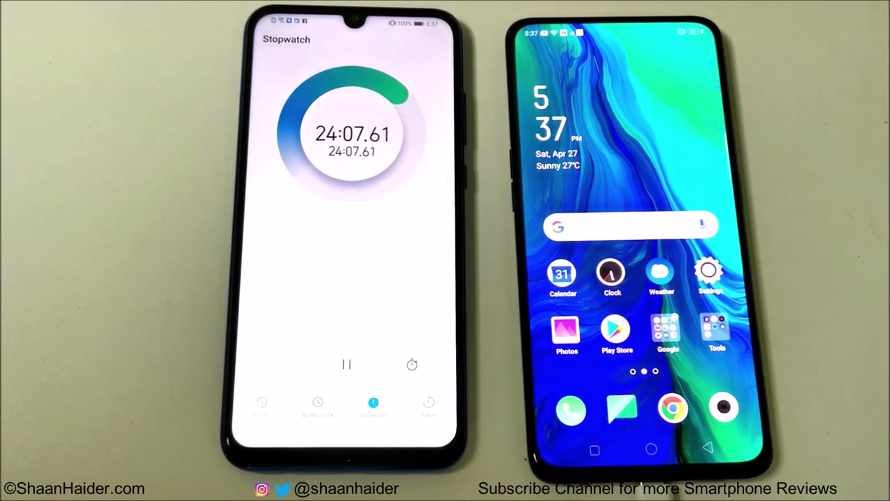 OPPO Reno充电速度测试