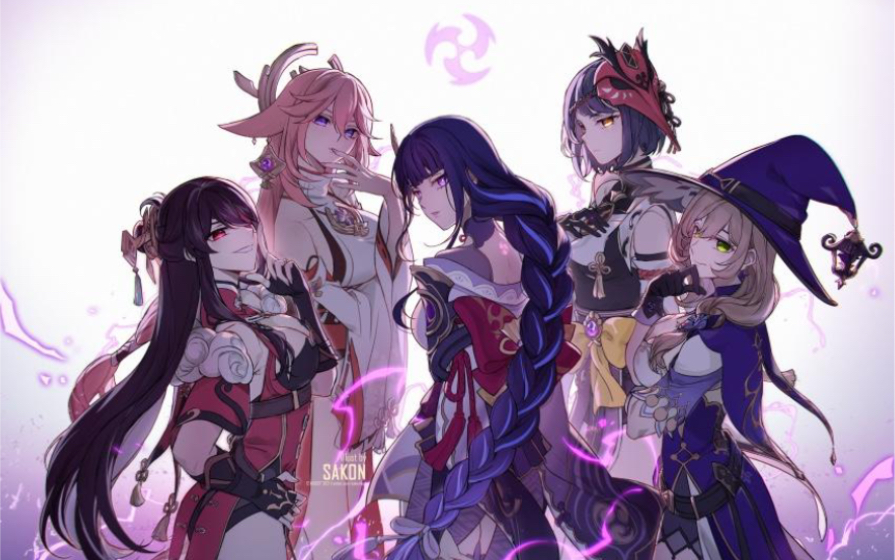 蛋黄mayo原神雷系女角色cos合集雷系在此崛起