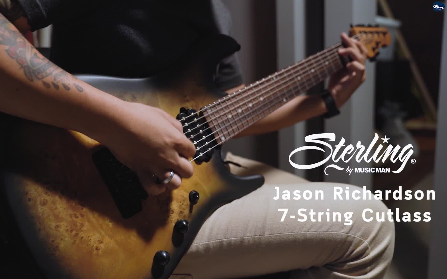 Sterling版的 Jason Richardson签名款 7String Cutlass哔哩哔哩bilibili