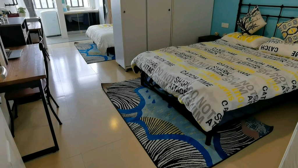 福永同泰时代广场45平精致双床房公寓押一可做饭有车位有公区有健身区