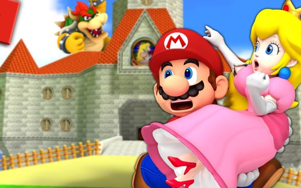 roblox超级玛丽逃生超级玛丽奥德赛营救桃子公主小飞象解说