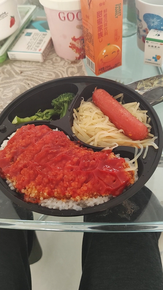 番茄酱鸡排饭～新年快乐