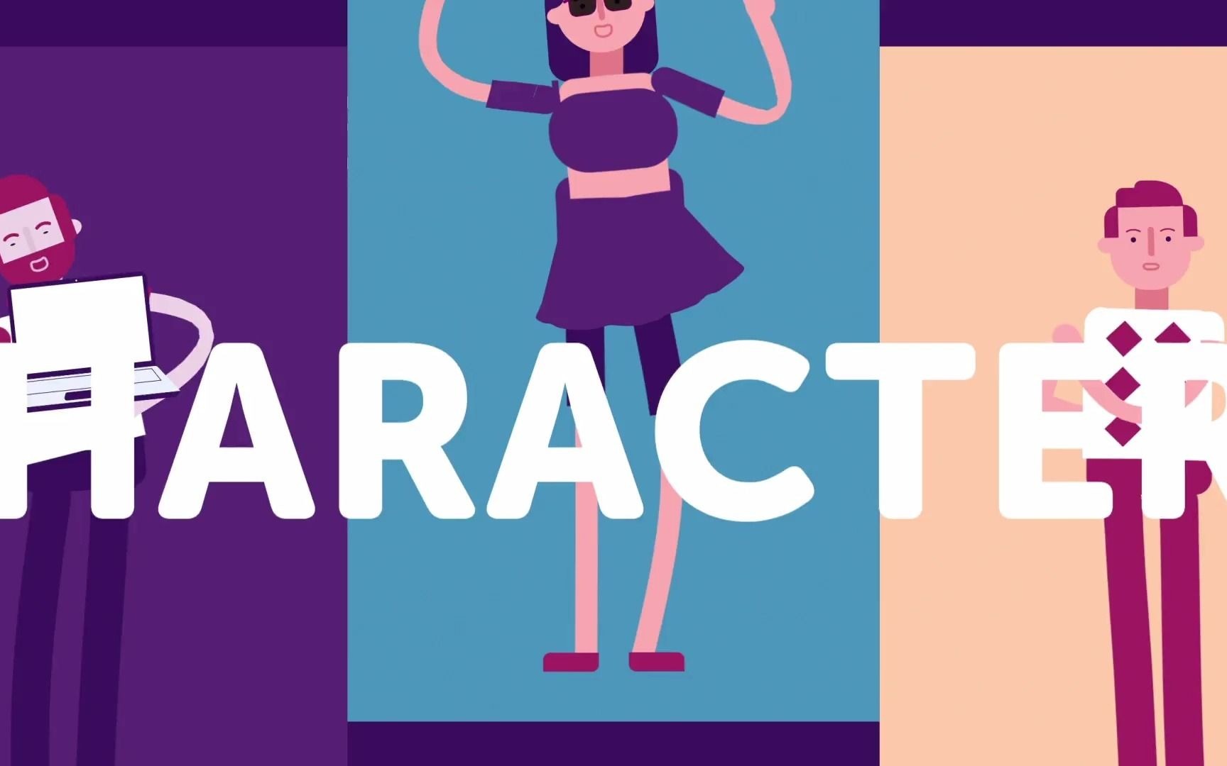 ae模板-mg二维卡通人物角色绑定动作控制生成器fantastic characters