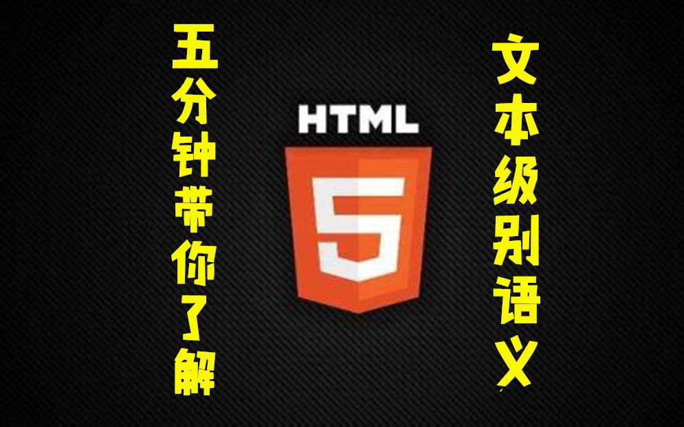 【冰人教你做网站】五分钟带你了解HTML5文本级别语义哔哩哔哩bilibili