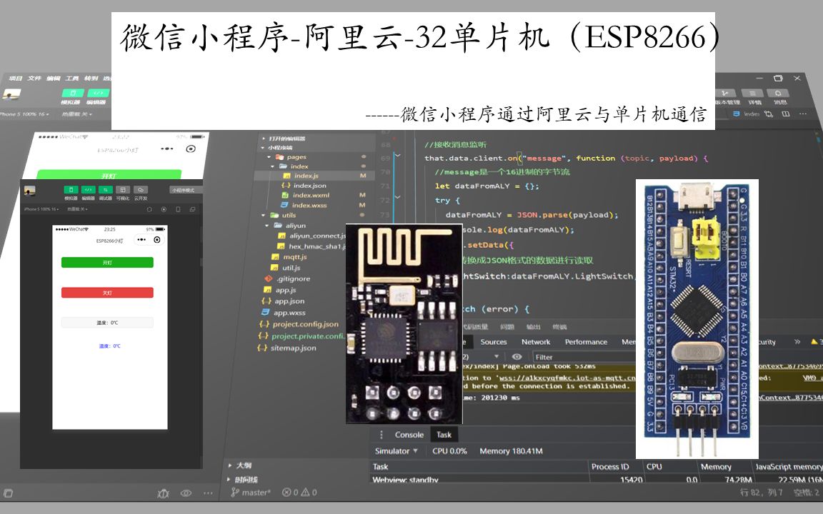 开源:32单片机通过ESP8266与微信小程序通信哔哩哔哩bilibili