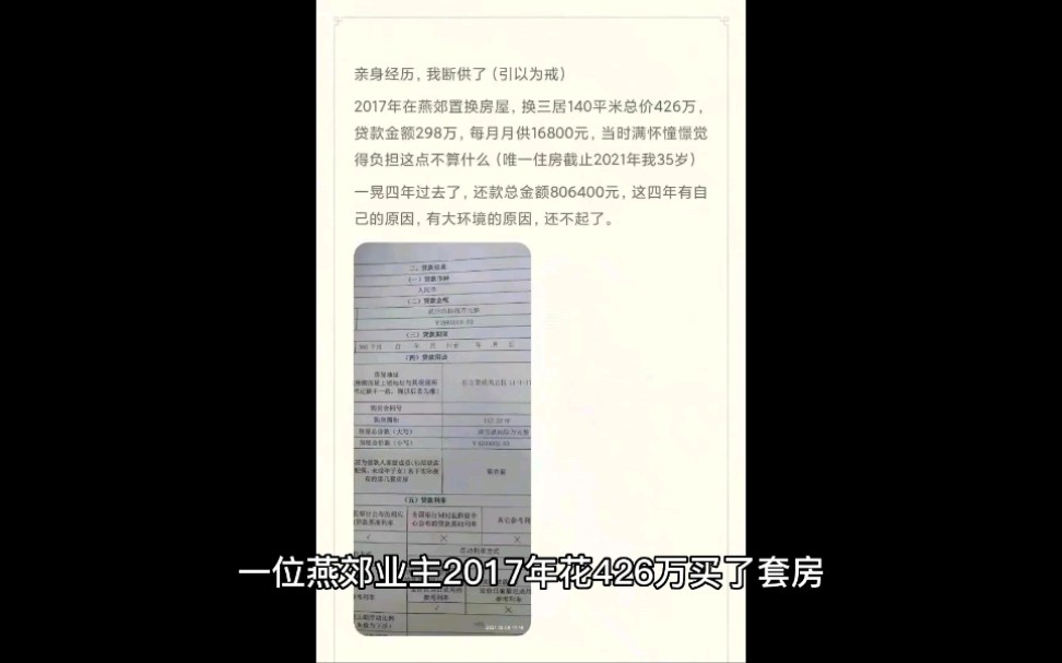 网友真实案例:房子断供7个月后,我被银行起诉了哔哩哔哩bilibili